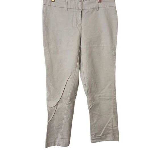 Willi Smith Cotton Blend Cropped Khaki Pants - Picture 1 of 7